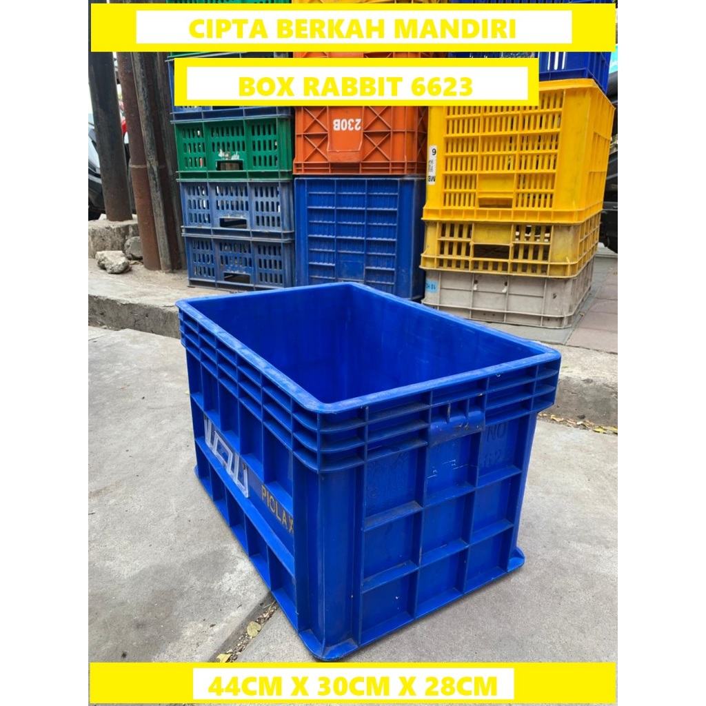 Jual WARNA RANDOM Container Rabbit 6623 / Kotak industri Rabbit 6623 ...