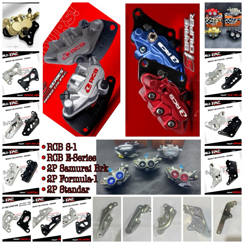 Jual Breket Kaliper 2Piston SAMURAI Brake RCB-S1 Standar HND SUZKI ...