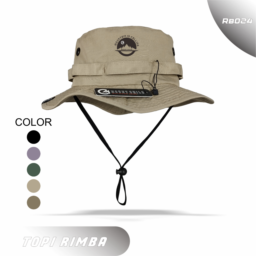Jual Topi Rimba Gunung Premium Pria Wanita Mountchild Apparel RB024 ...