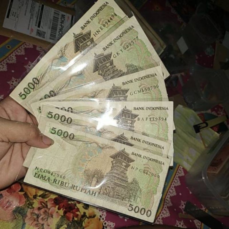 Jual (VF/USED) Uang kuno 5rb 5000 teuku umar tahun 1986 rp 5000 teuku ...
