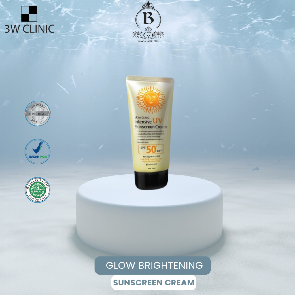 Jual 3W Clinic Intensive UV Sunblock Cream SPF 50+ PA+++ Sunscreen Sun ...