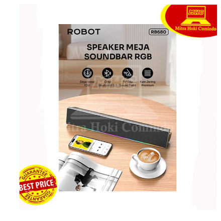 Jual Speaker Soundbar Wireless Robot RB680 Dual Connection Ultra with ...