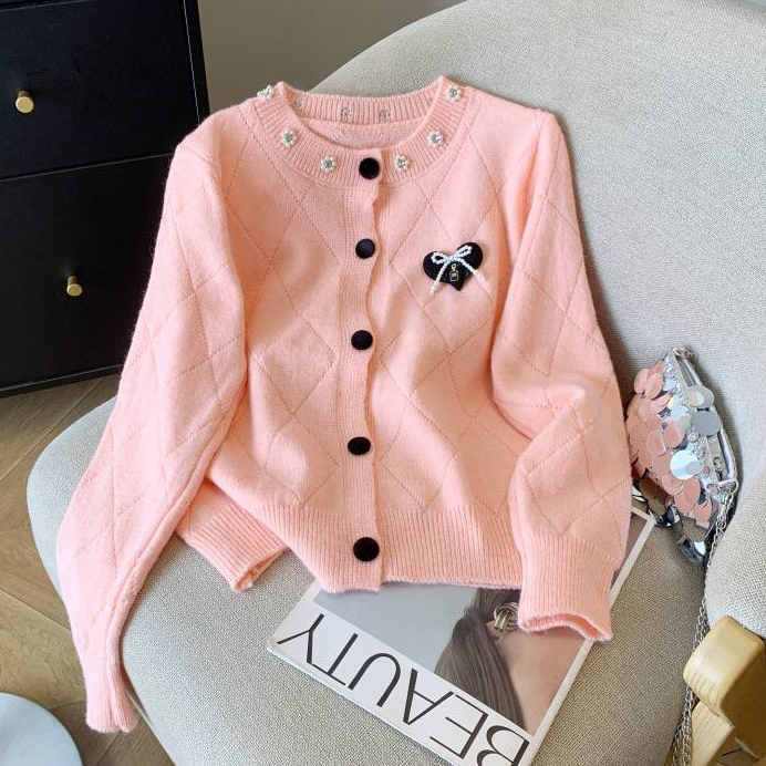 Jual GS - Cardigan Rajut Mutiara Cardi Polos Elegant Fashion | Cardigan ...