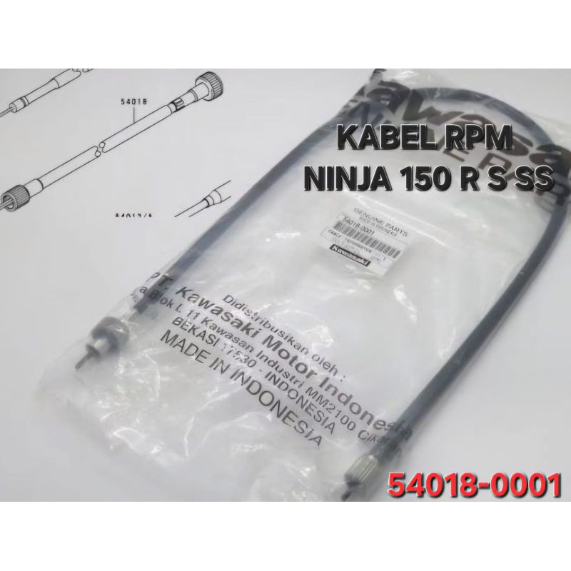 Jual KABEL RPM NINJA 150 R SS ORIGINAL | Shopee Indonesia