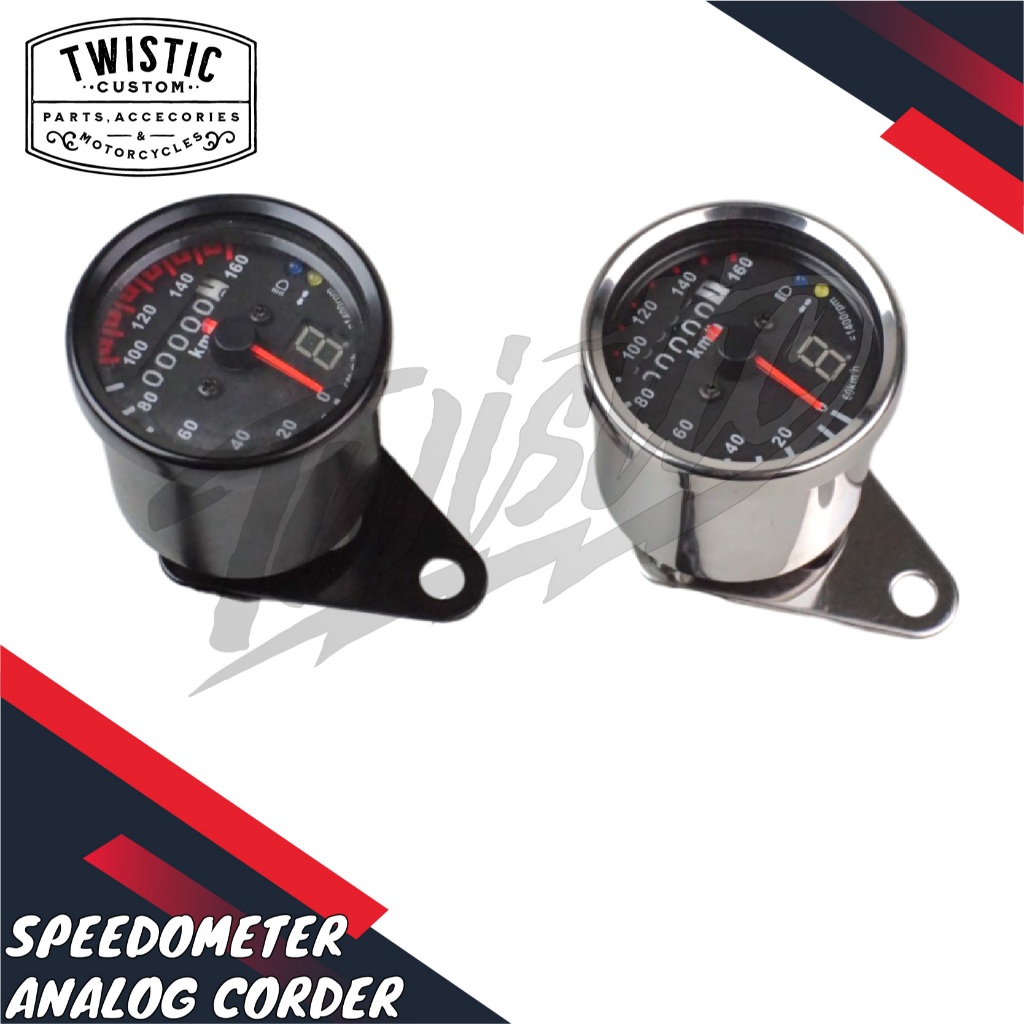 Jual Speedometer Analog Corder Motor Custom Tracker Caferacer Japstyle ...