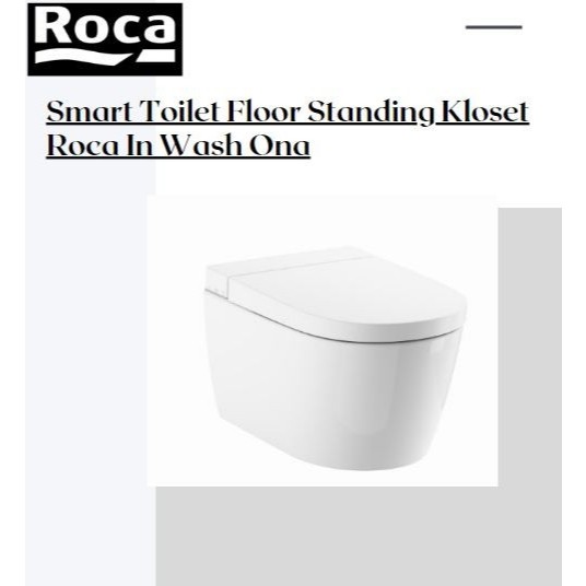 Jual Smart Toilet Floor Standing Kloset Roca In Wash Ona / Kloset Duduk ...