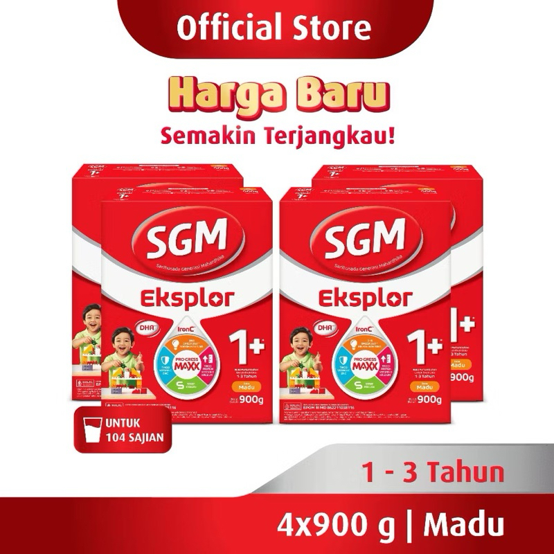 Jual sgm explor 1+ 900 gram rasa vanila dan madu | Shopee Indonesia