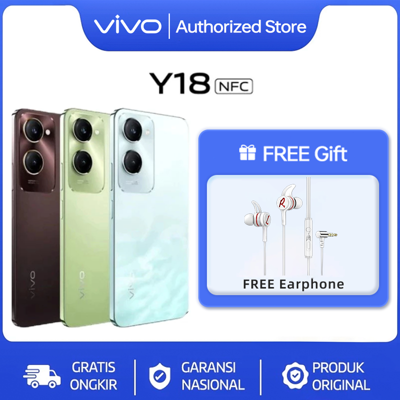 Jual Vivo Y18 - NFC Multifunctions, 50MP AI Camera, 5000 mAH+15W ...
