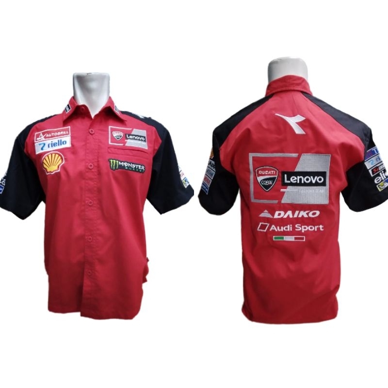 Jual Kemeja Ducati Lenovo Team MotoGP - Corse - Full Bordir - Diadora ...