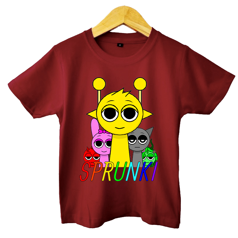 Jual JEJE KIDS Kaos Anak SPRUNKI INCREDIBOX MAROON/KUNING | Shopee ...