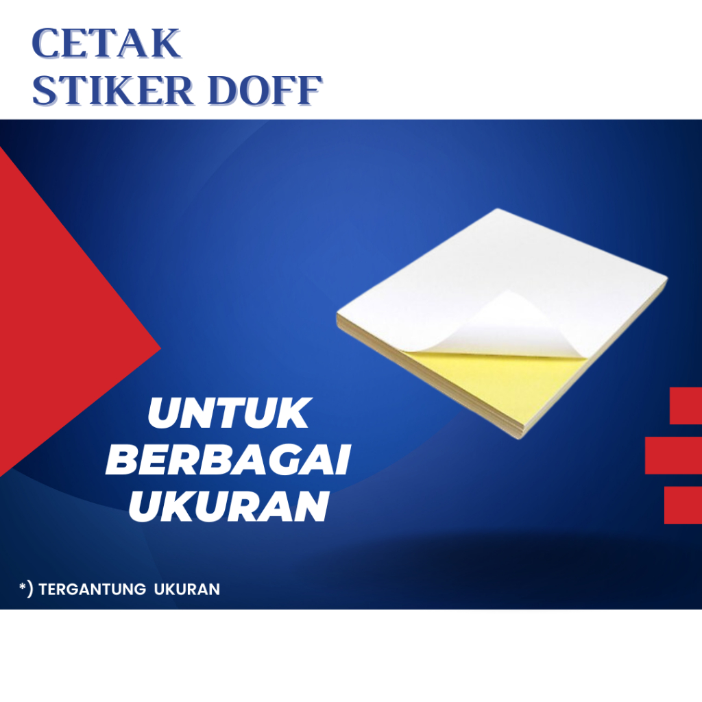 Jual CETAK STIKER DOFF (PERLEMBAR) | Shopee Indonesia
