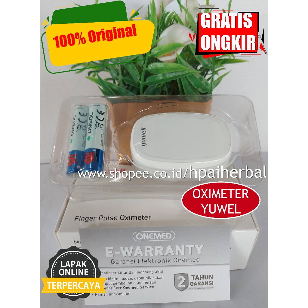 Jual Pulse Oximeter YUWELL / YUWEL Fingertip Pulse Saturasi Oksigen ...