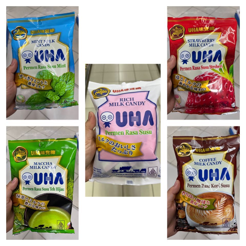 Jual UHA Permen Susu Jepang Japan - Rasa Matcha Coffee Milk Mint ...