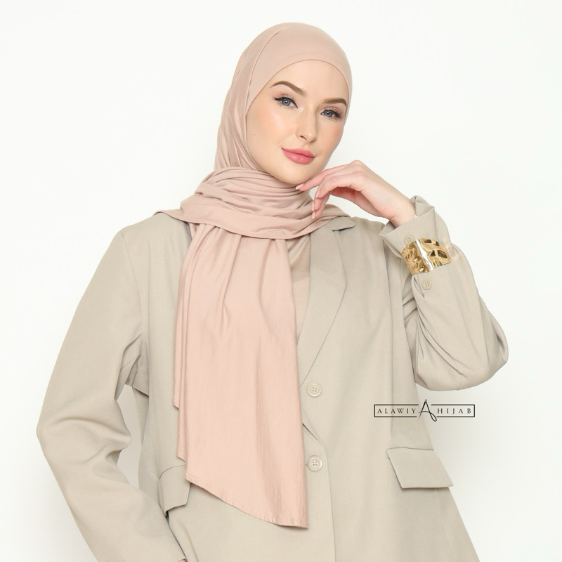 Alawiyahijab Nura Instant TENCEL™ Antibacterial (Pashmina Inner Bukan Kaos Rayon Jersey)