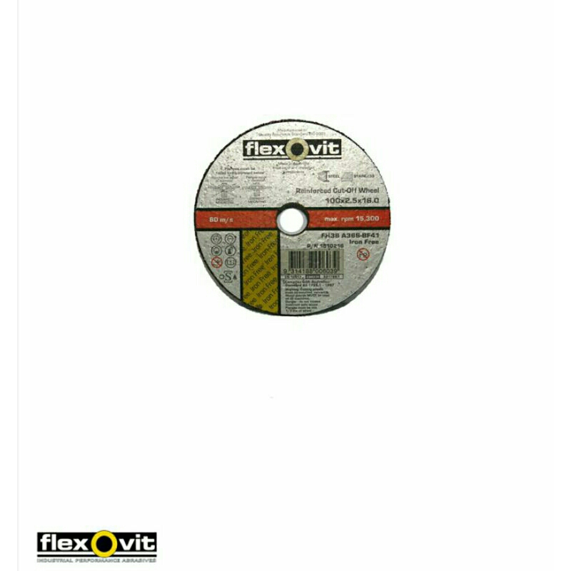Jual Flexovit Cut off wheel Iron Free Inox? 180 x 2.5 x 22.2 FH38 A36S ...