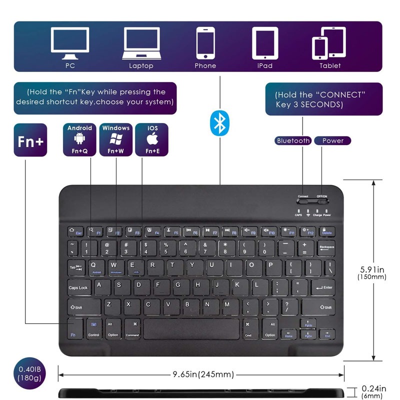 Jual INFINIX Xpad 11 Inch Keyboard Bluetooth Case Universal Pelindung ...