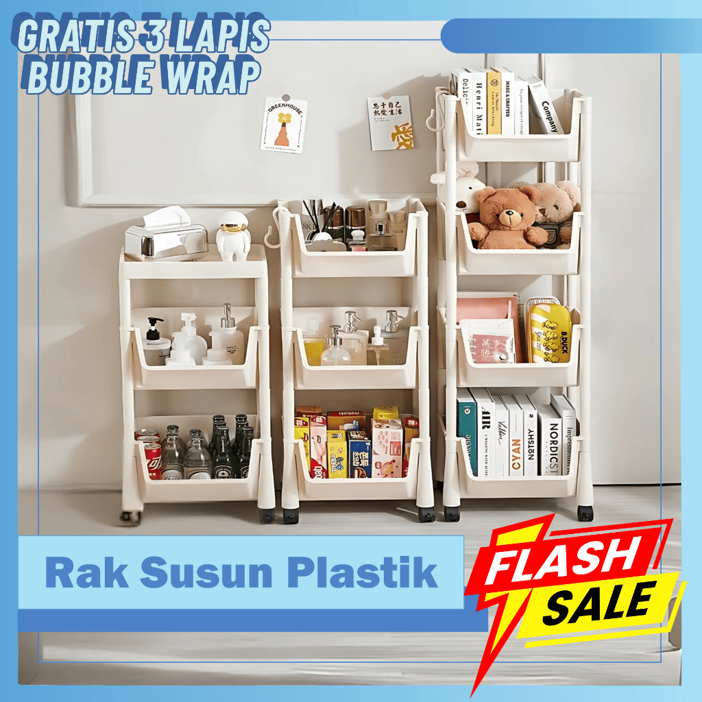 Jual LLS Rak Serbaguna Rak Susun Rak Penyimpanan 3 Tingkat 4 Tingkat 5 ...