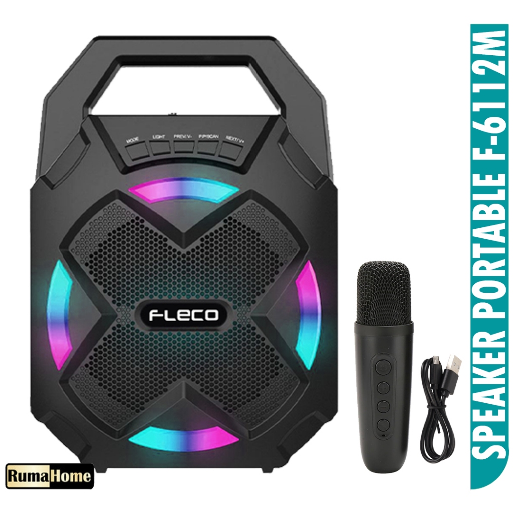 Bluetooth Speaker Portable Baterai bisa di charge Karaoke Radio FM TF Card  USB subwoofer stereo garansi tahun