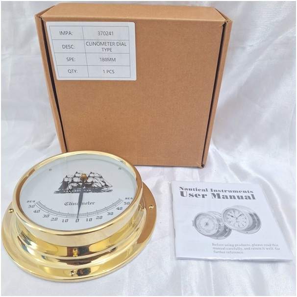 Jual clinometer brass base marine impa 370241 nautical instrument ...