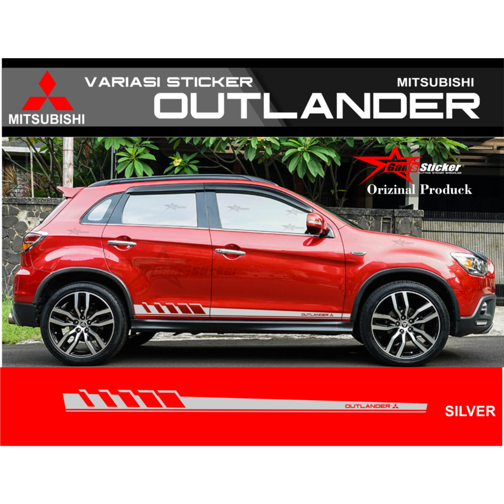 Jual Mitsubishi outlander sticker pintu samping cutting sticker ...