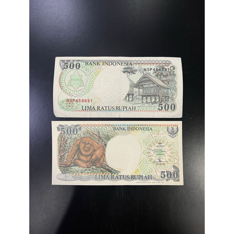 Jual Uang kertas kuno asli Indonesia 500 rupiah (lima ratus rupiah ...