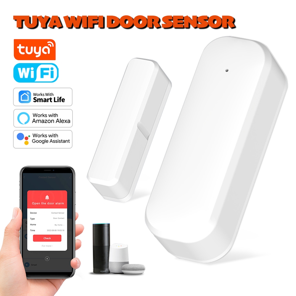 Jual Smart Wifi Door Window Sensor Tuya Wifi Door Sensor Smart Home ...