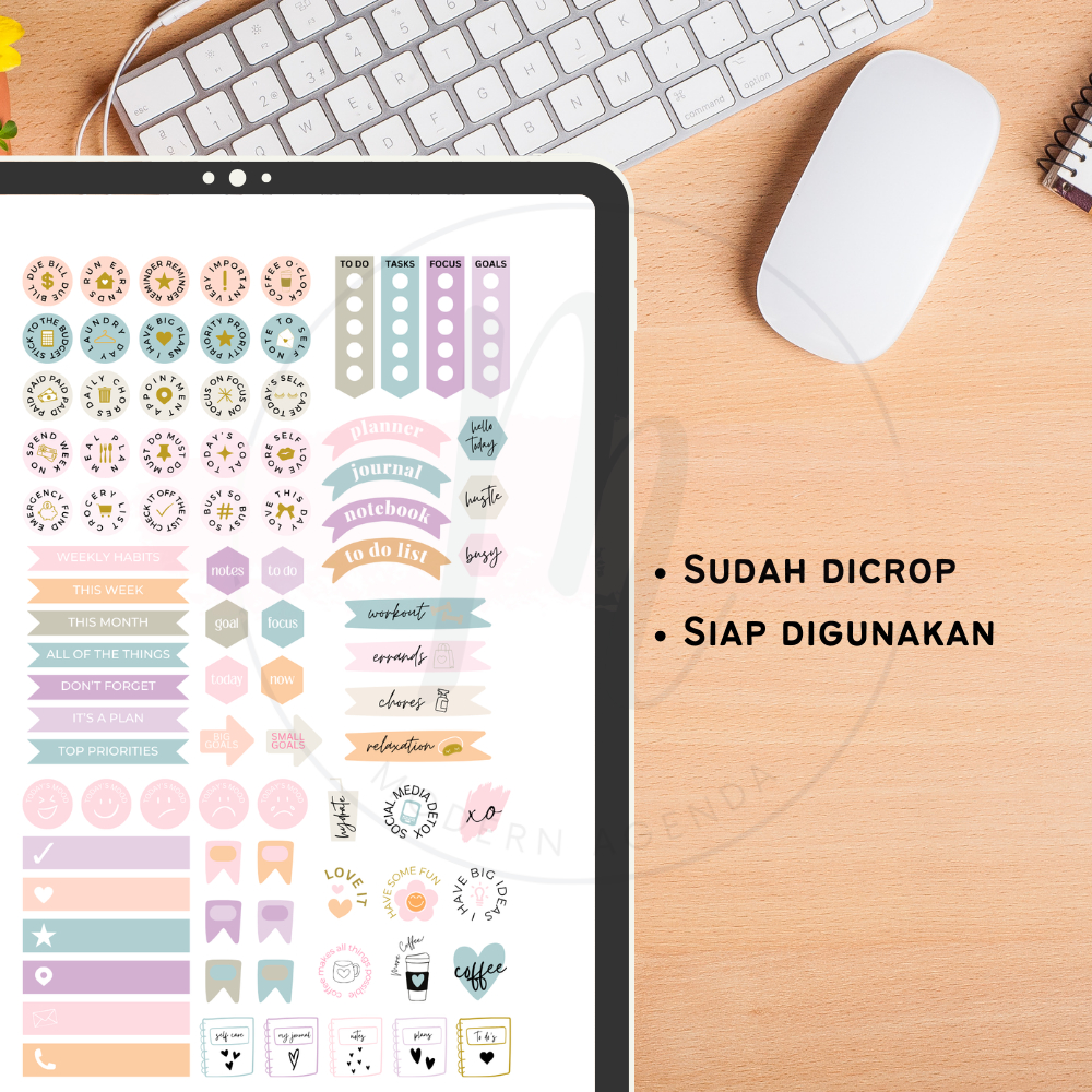 Jual Everyday Digital Sticker untuk GoodNotes, Freenotes, Xodo ...