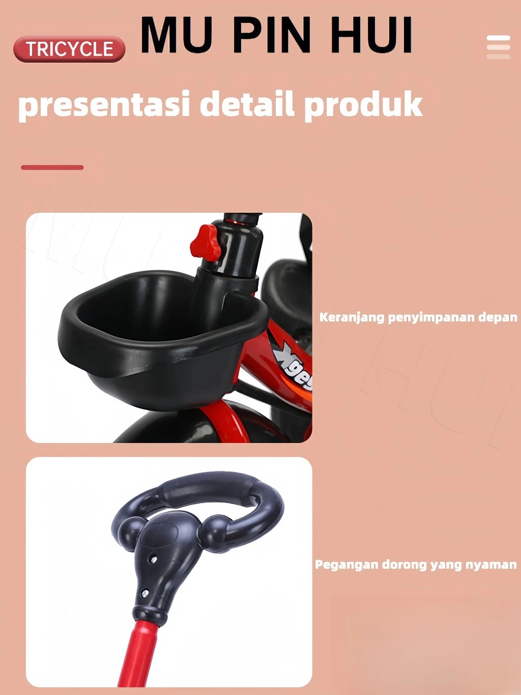 Sepeda Anak Roda 3 - 4