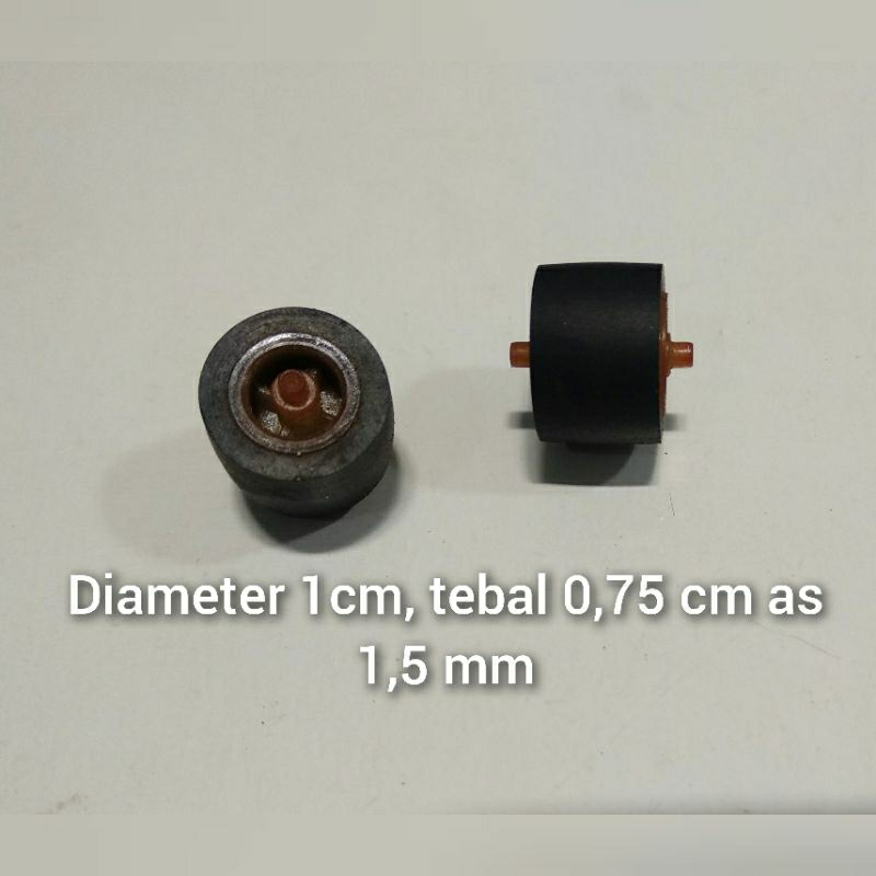 Jual Roda roll diameter 1cm tebal 0,75 cm as 1,5 mm | Shopee Indonesia