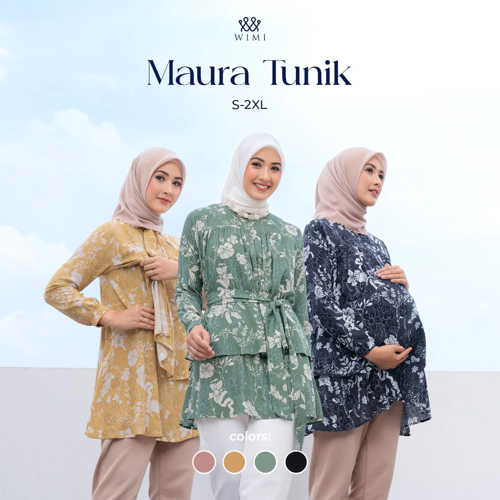 Wimi - Maura Tunik | Atasan Tunik Baju Ibu Hamil dan Menyusui - foto 1