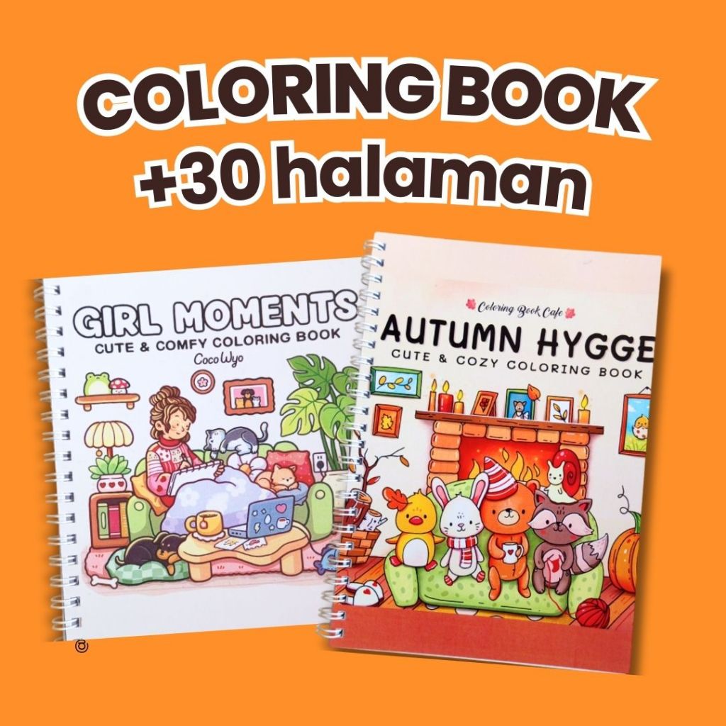 Jual [NEW] Coloring book - Coco Wyo coloring book - Girl moments coloring book - cute & comfy ...