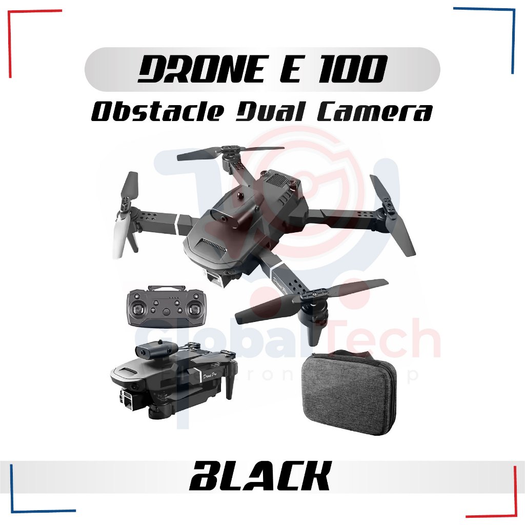 Drone E88pro 4K Ultra HD Foldable Drone Lipat Single Camera