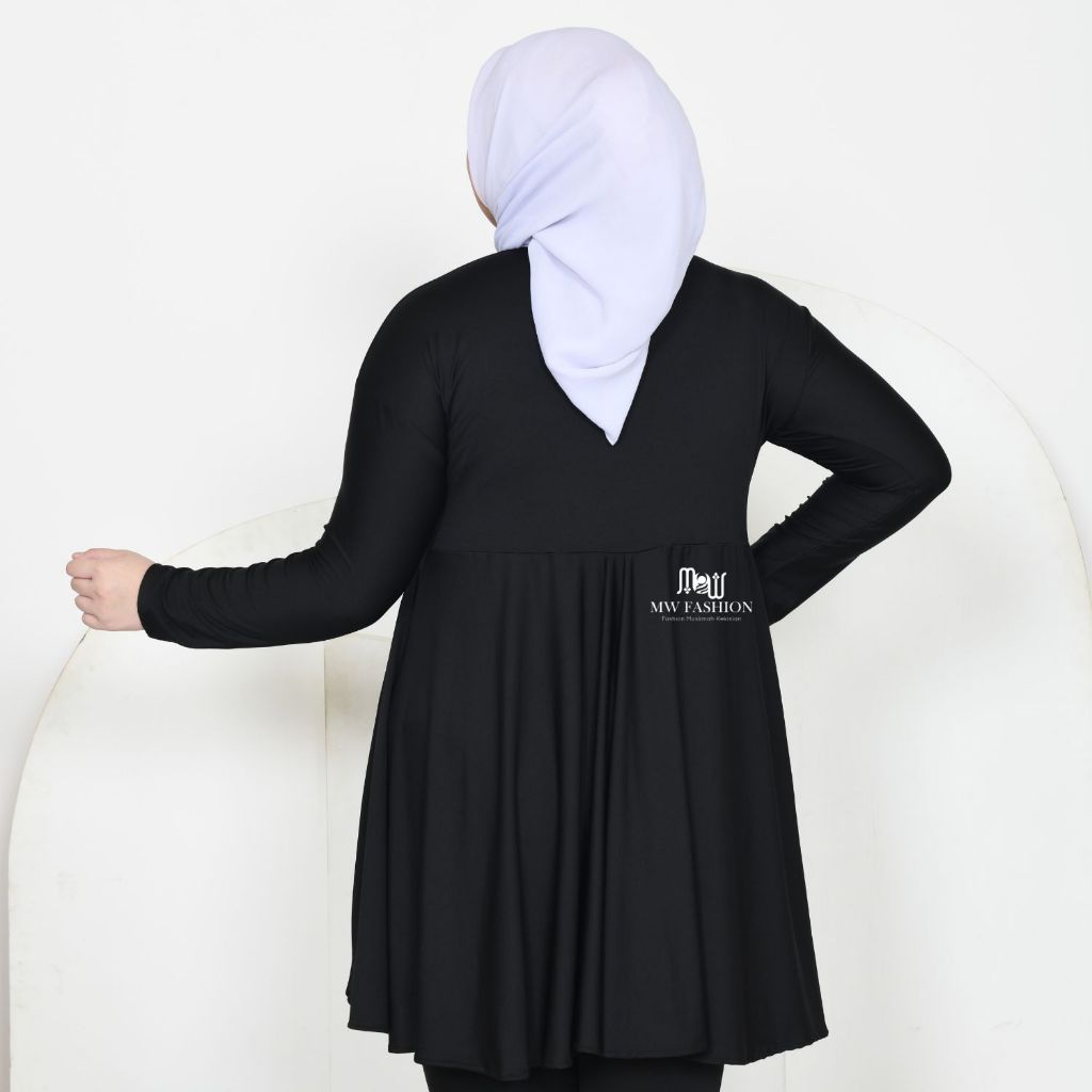 Jual MUDAHHIJAB Manset Rok Sporty Super Jumbo Spandeks Premium Hitam ...