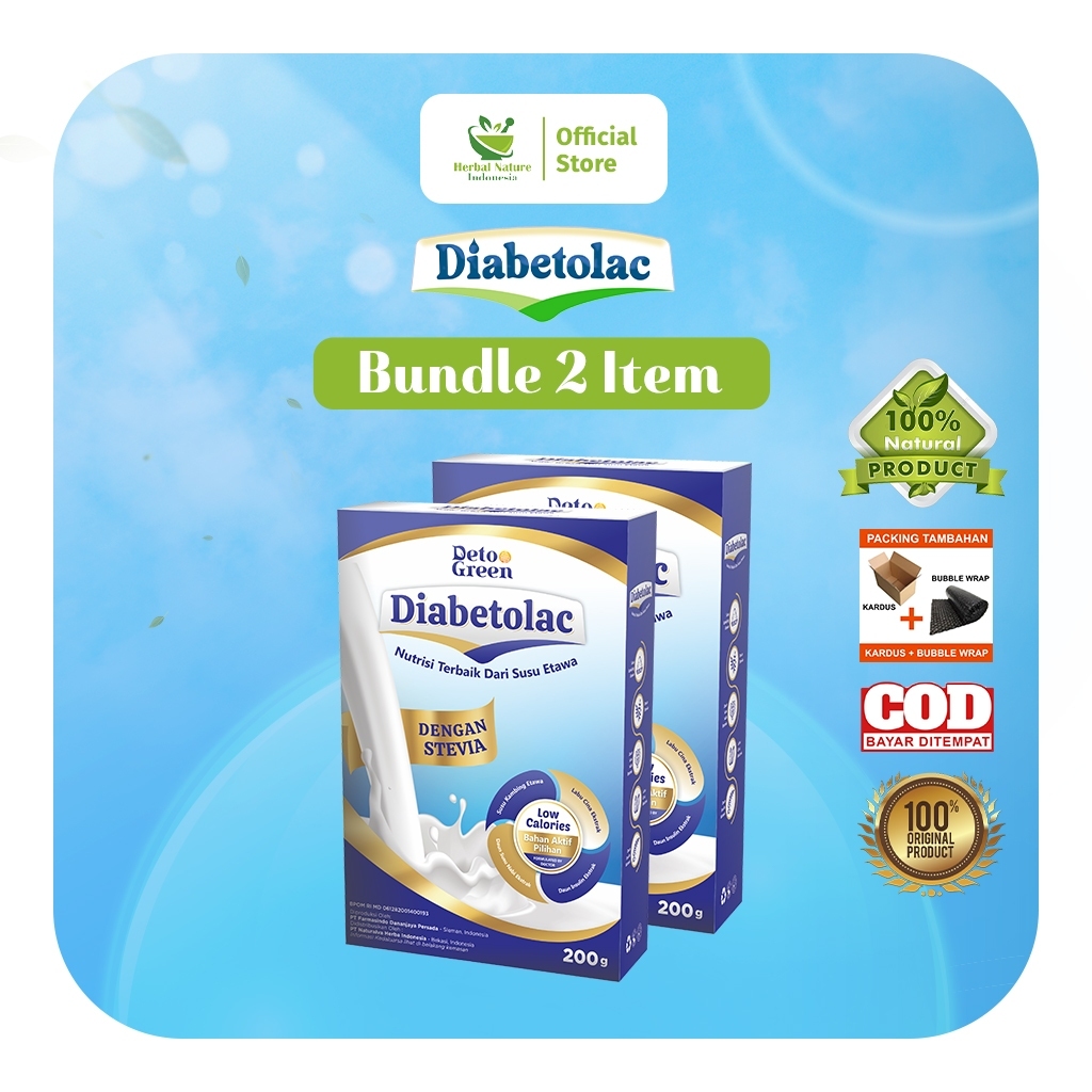 Diabetolac Paket 2 Susu Kambing Etawa Tinggi Serat