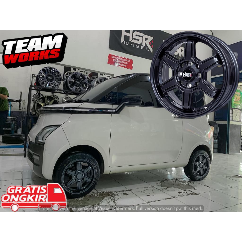 Jual VELG MOBIL WULING AIREV KARIMUN SERES R14 HSR MINAS GLOSY GREY ...