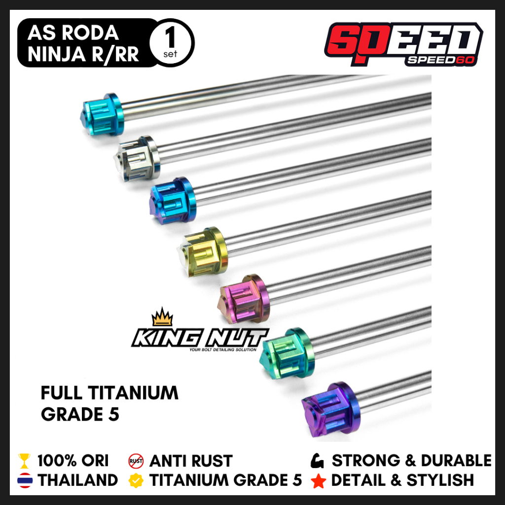 Jual Probolt As Roda Kawasaki Ninja SS RR R Depan Belakang Full As Mur ...