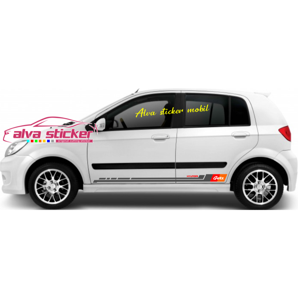 Jual promo sticker hyundai getz stiker getz list body minimalist mobil ...