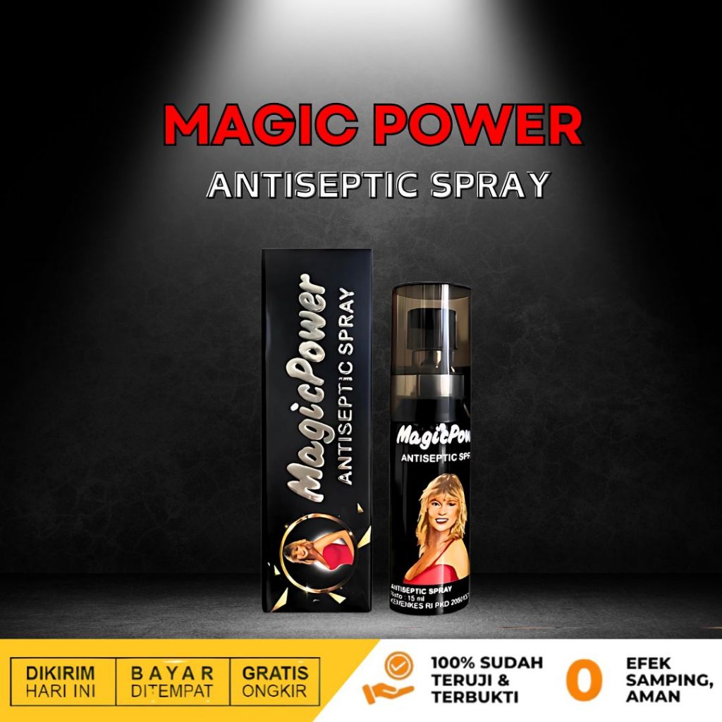 Jual Magic Pria Ampuh Tissue [Antiseptic Spray] ori Original Tissu ...