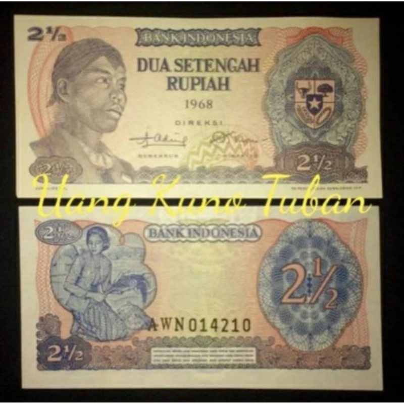 Jual Uang Kuno 2,5 Setengah Rupiah Seri Sudirman Tahun 1968 | Shopee ...