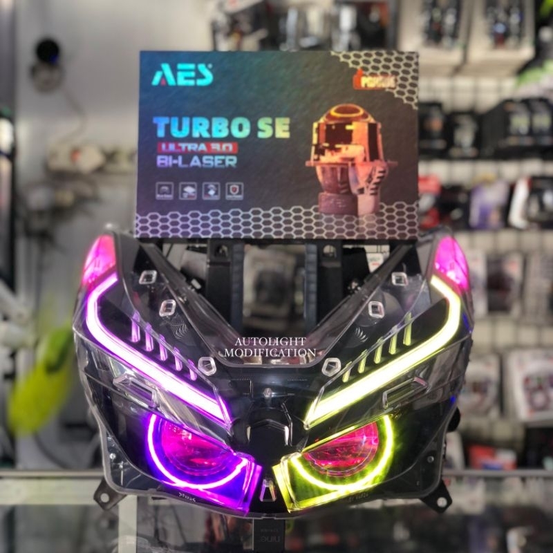 Jual BILED VARIO 125/150 LED NEW CUSTOM BILED AES TURBO ULTRA BI-LASER ...