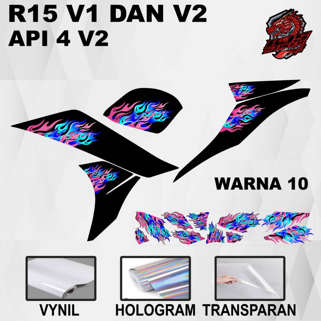 Jual stiker sticker striping Yamaha R15 R 15 v1 v2 - stiker sticker ...