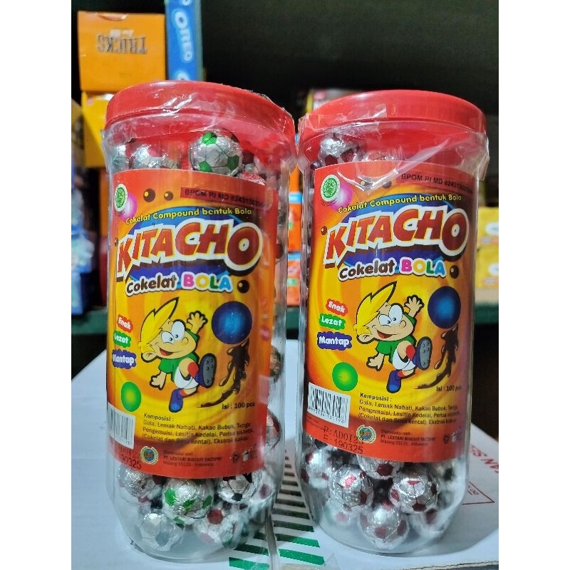 Jual Kitacho Cokelat Compound Bentuk Bola ( isi 100 pcs ) | Shopee ...