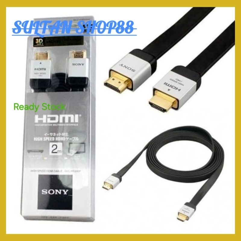 Jual KABEL HDMI SONY KUWALITAS FULL HD 1080P UHD 4K HDMI TO HDMI 2 ...