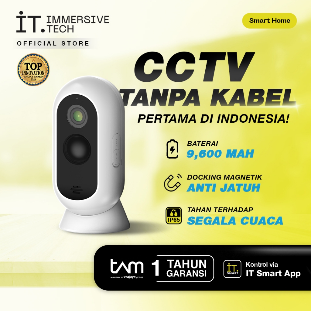 Jual IT Smart Outdoor Battery Camera W02 - CCTV Wifi Wireless 3MP ...