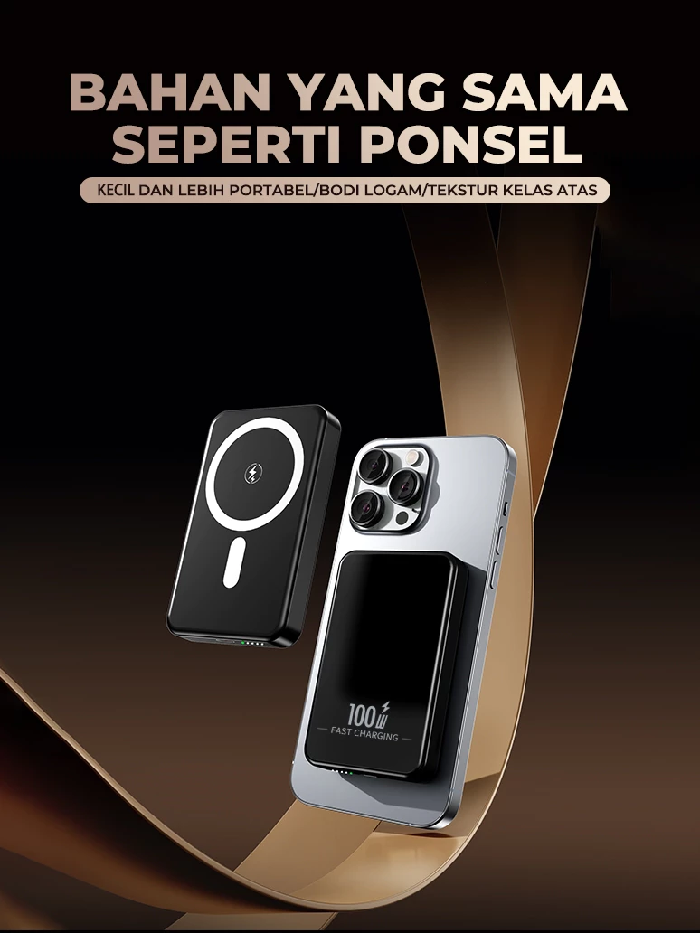 SKCBO 120W Wireless Magnetic Fast Charging Dengan Kapasitas 20.000mAh, Cocok Untuk Wireless Charging iOS/HuaWei/MI/Oppo/Vivo
