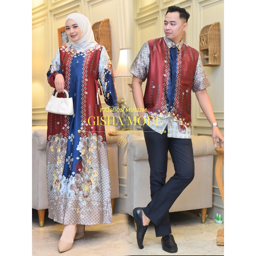 Tampilan Couple Gamis Medinna Saat Dipakai