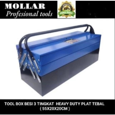 Jual mollar tool box besi 3tingkat heavy duty ( plat besi tebal ...