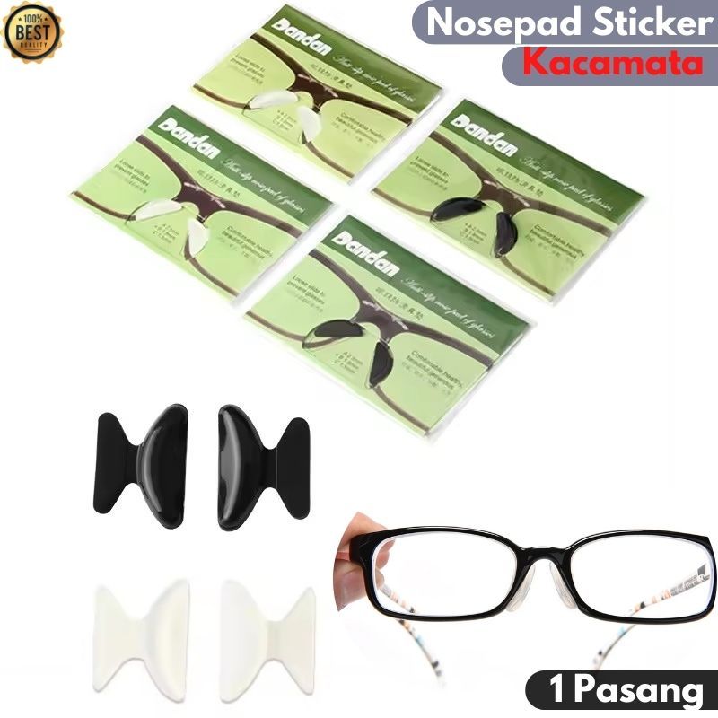 Jual Nosepad Sticker kacamata Pengganjal Hidung Penyangga Non Slip ...