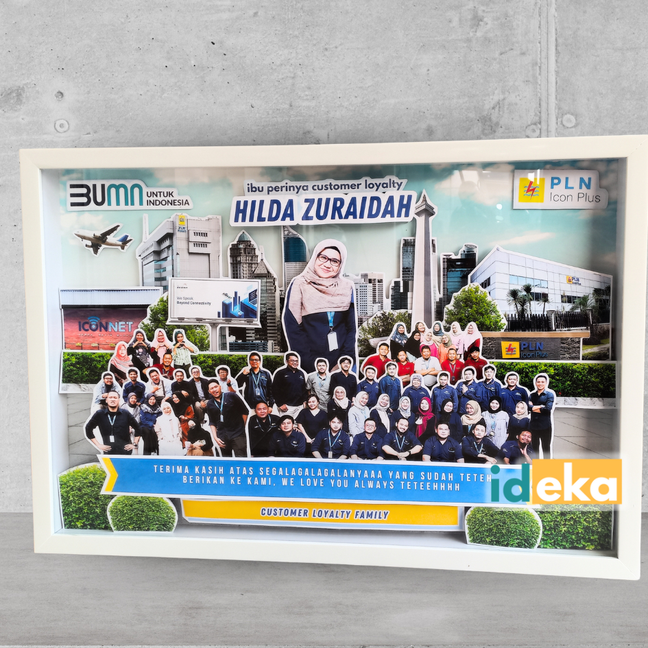 Jual IDEKA || Bingkai Frame 3D POP UP Frame Scrapbook ukuran 30x40 cm ...