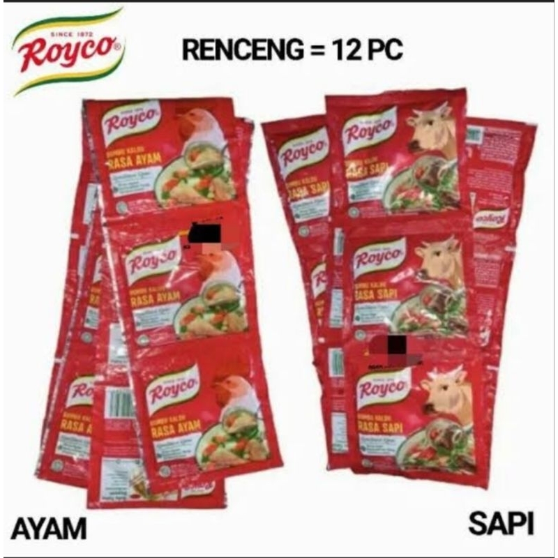 Jual Royco 24 saset rasa ayam dan sapi (2 renteng) | Shopee Indonesia